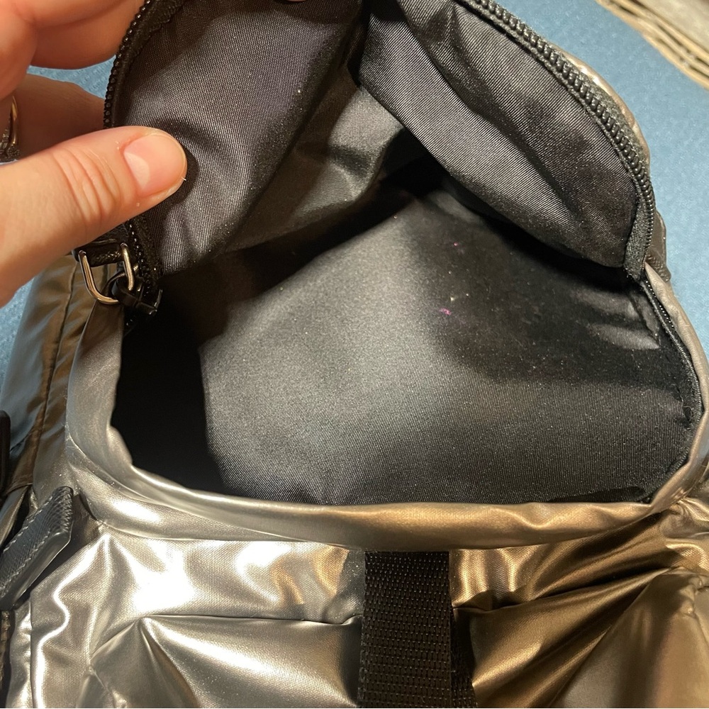 Prada Metallic Silver Backpack - image 8